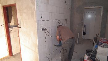Rekonstrukce bytu v Brně : Práce v plném proudu