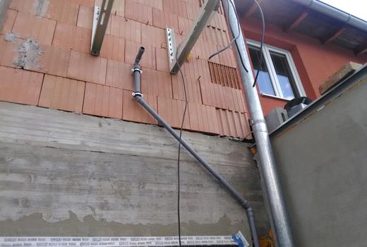 RD Obřanská, Brno - kompletní dodávka vodoinstalace, kanalizace a topení