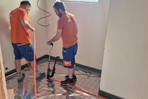 RD Mělčany - ústřední vytápění