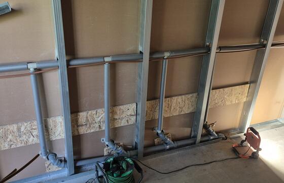 Technologický park Brno - školka - Vodoinstalace a kanalizace