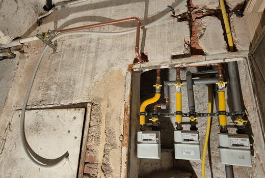 RD Želešice - montáž podružných plynoměrů